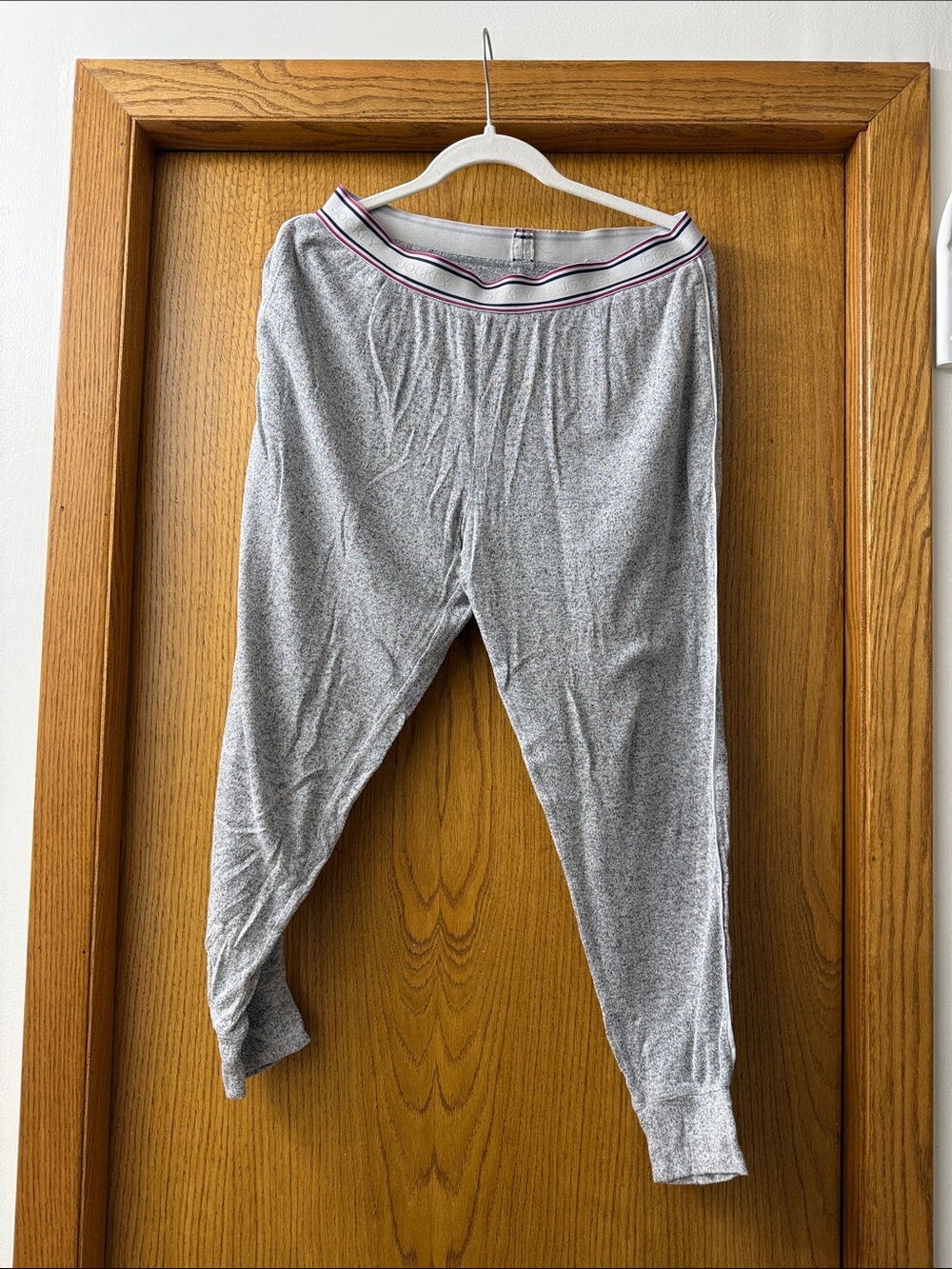 Jockey Gray Track Joggers with Stripe Waistband